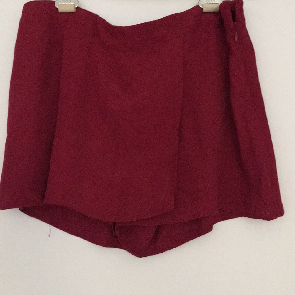 Dark Red Skort
